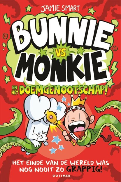 Bunnie vs Monkie en het doemgenootschap!, Jamie Smart - Gebonden - 9789025778200