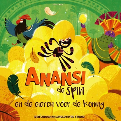 Anansi de spin en de eieren voor de koning, Iven Cudogham - Luisterboek MP3 - 9789025778804