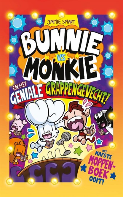 Bunnie vs Monkie en het geniale grappengevecht, Jamie Smart - Gebonden - 9789025781309