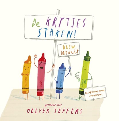 De krijtjes staken, Oliver Jeffers - Gebonden - 9789026136221