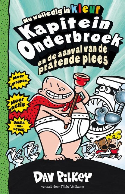 Kapitein Onderbroek en de aanval van de pratende plees, Dav Pilkey - Gebonden - 9789026148712