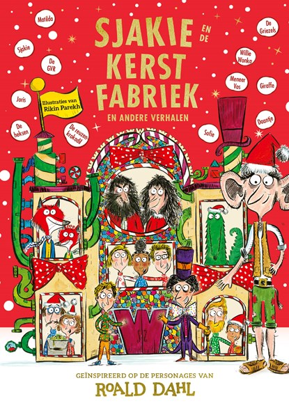 Sjakie en de kerstfabriek en andere verhalen, Roald Dahl ; Sibéal Pounder - Gebonden - 9789026181122