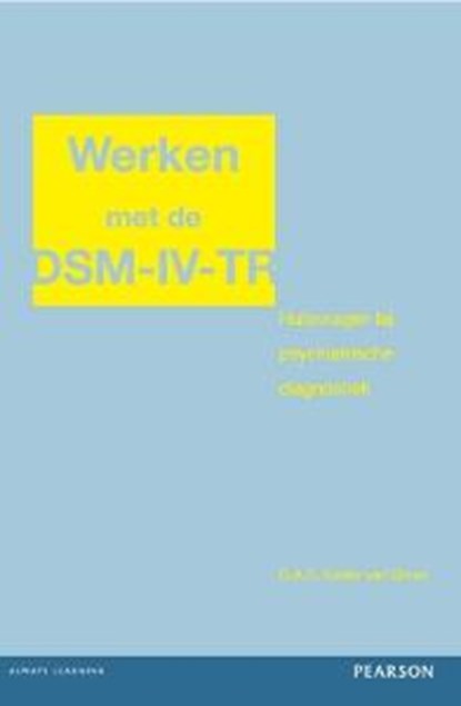 Werken met de DSM-IV-TR, G.A.S. Koster van Groos - Paperback - 9789026517716