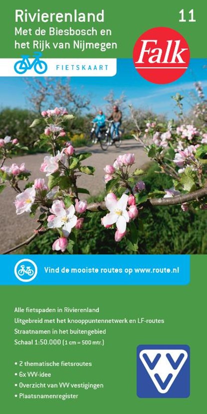 Falk VVV fietskaart 11 Rivierenland, niet bekend - Losbladig - 9789028701069