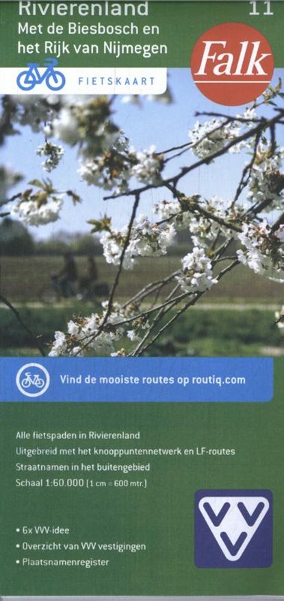 Falk VVV Fietskaart 11 Rivierenland, niet bekend - Gebonden - 9789028705234