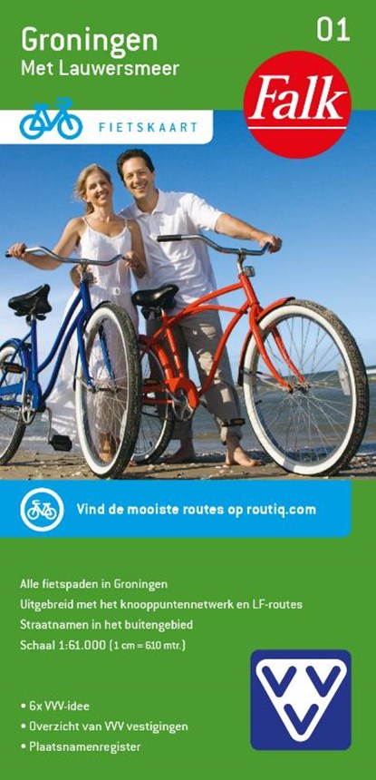 Fietskaart 01. Groningen, niet bekend - Gebonden - 9789028705302