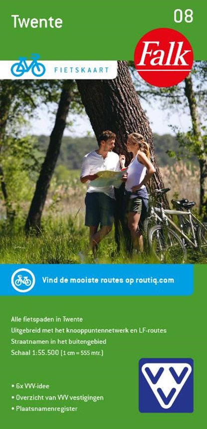 Fietskaart 08. Twente, niet bekend - Gebonden - 9789028705357