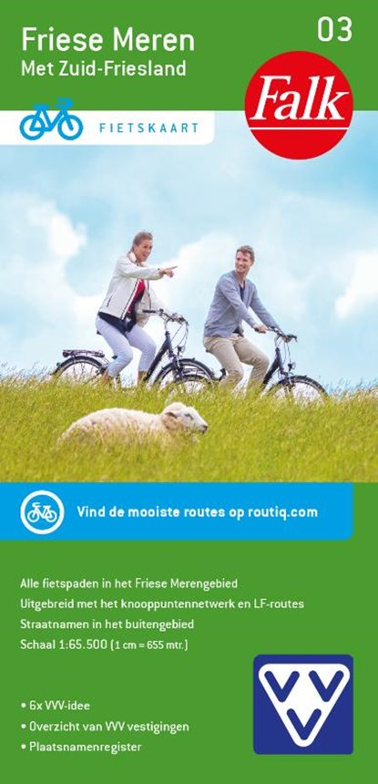 Falk VVV Fietskaart 03 Friese Meren, niet bekend - Gebonden - 9789028705876