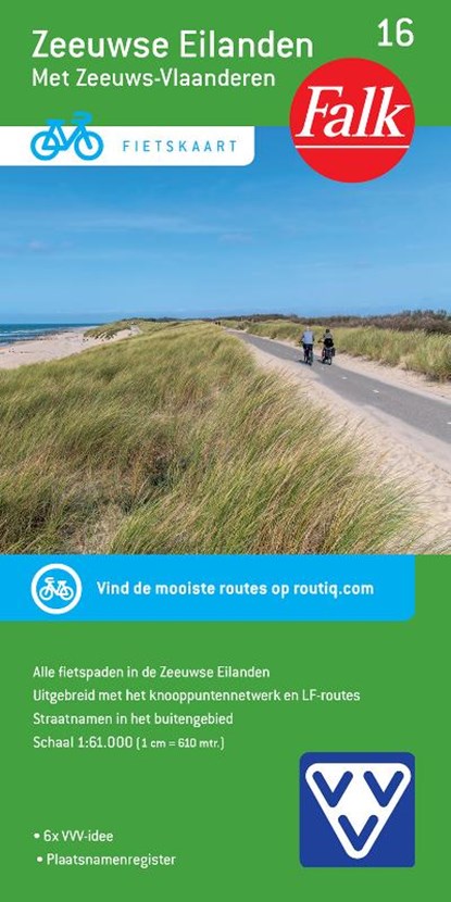 Falk VVV Fietskaart 16 Zeeuwse Eilanden, niet bekend - Gebonden - 9789028706033