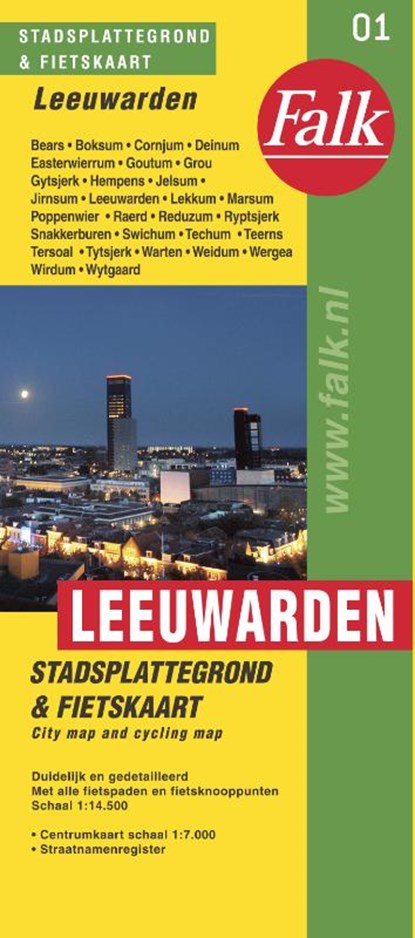 Leeuwarden stadsplattegrond & fietskaart, niet bekend - Paperback - 9789028707887