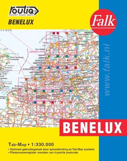 Falk Autokaart Benelux Routiq, niet bekend - Paperback - 9789028730519