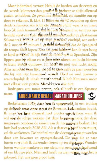 Marathonloper, Abdelkader Benali - Ebook - 9789029567985