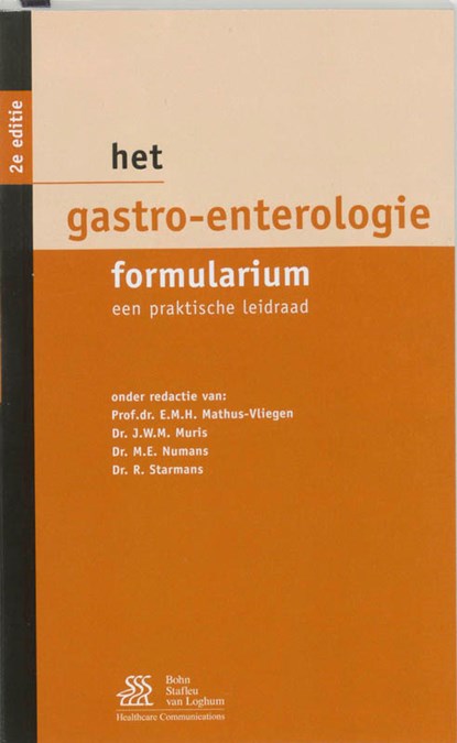 Gastro-enterologie formularium, E.M.H. Mathus-Vliegen - Paperback - 9789031344888