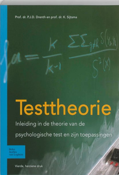 Testtheorie, P.J.D. Drenth ; K. Sijtsma - Paperback - 9789031347476