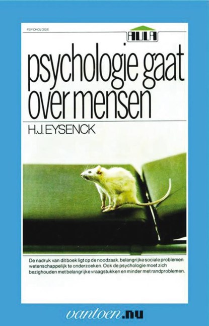 Psychologie gaat over mensen, H.J. Eysenck - Paperback - 9789031506972