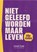 Niet geleefd worden maar leven, Joram Kaat ; Daan Molenaar - Paperback - 9789033804250