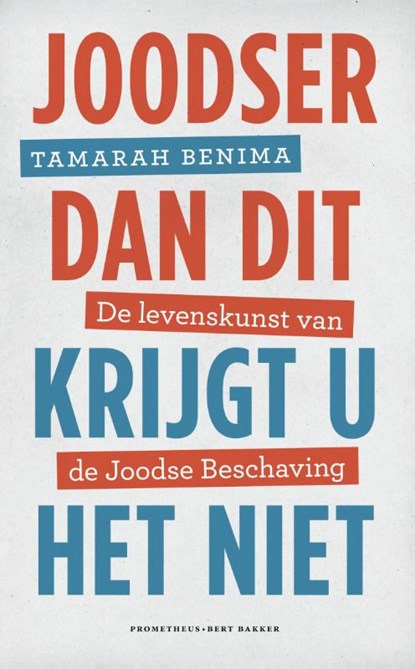 Joodser dan dit krijgt u het niet, Tamarah Maionah Benima - Paperback - 9789035143463