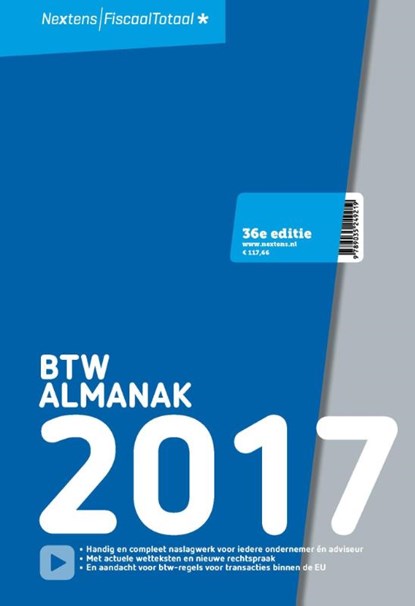 Nextens BTW Almanak 2017, M. Ameziane ; J.A.M. van Blijswijk ; N. van Duijn ; L.J. Lengkeek ; M.J. Ziepzeerder - Paperback - 9789035249219