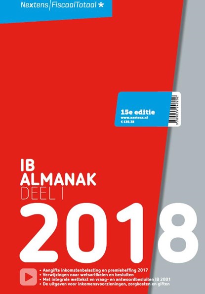 Nextens IB Almanak 2018 Deel 1, W. Buis - Paperback - 9789035249769
