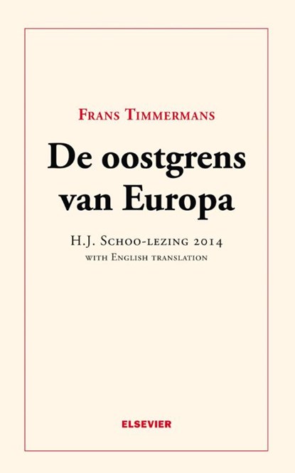 De oostgrens van Europa, Frans Timmermans - Paperback - 9789035252035