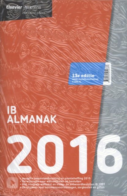IB Almanak deel 1 2016, niet bekend - Paperback - 9789035252677