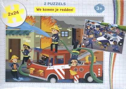 We komen je redden! - puzzel 2 x 24 stukjes, niet bekend - Overig - 9789036639552