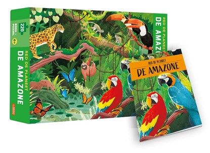 De Amazone - Red de planeet - puzzel en boek, Valentina Bonaguro - Paperback - 9789036641982