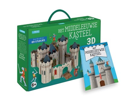 Het middeleeuws kasteel - Boek + 3D-puzzel, Irena Trevisan - Gebonden - 9789036641999