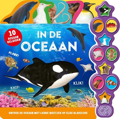 Geluidenboek - In de oceaan, Hannah Cather ; Claire Mowat - Gebonden - 9789036643481