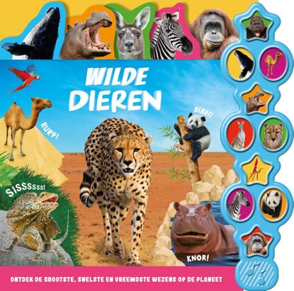 Wilde dieren - 10-geluidenboek, Claire Mowat - Gebonden - 9789036648639