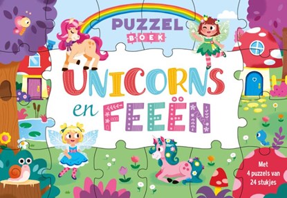 Unicorns en feeën - Puzzelboek, Hannah Campling ; Millie Hooke - Gebonden - 9789036651103