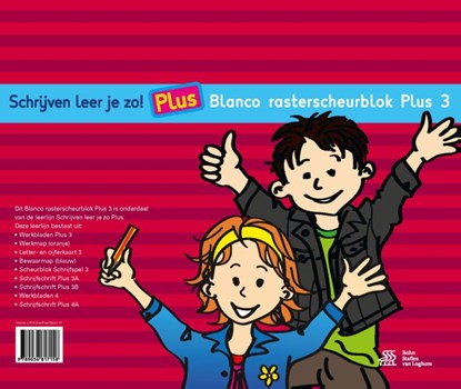 Schrijven leer je zo! Blanco rasterscheurblok PLUS 3, Henk Schweitzer - Paperback - 9789036817158