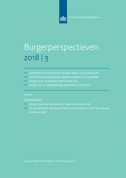 Burgerperspectieven 2018|3, Josje den Ridder ; Evelien Boonstoppel ; Paul Dekker - Paperback - 9789037708837