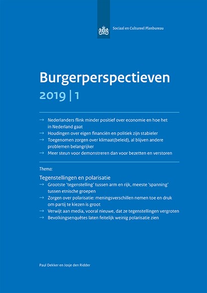 Burgerperspectieven 2019-1, Paul Dekker ; Josje den Ridder - Paperback - 9789037709063