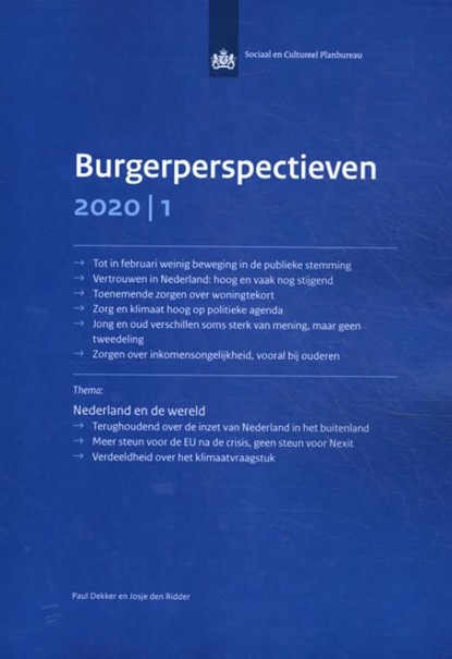 Burgerperspectieven 202-1, Paul Dekker ; Josje den Ridder - Paperback - 9789037709421