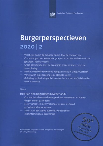 COB 2020-2, Paul Dekker ; Josje den Ridder - Paperback - 9789037709506