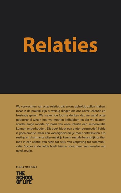 Relaties, The School of Life - Ebook - 9789038804576