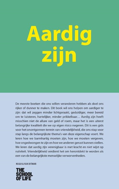 Aardig zijn, The School of Life - Gebonden - 9789038804729