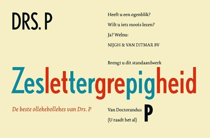 Zeslettergrepigheid, Drs. P - Paperback - 9789038808789