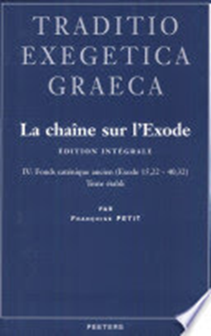 La chaîne sur l'Exode, PETIT, F. - Gebonden - 9789042909939