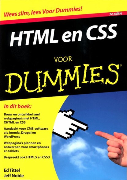 HTML en CSS voor Dummies, Ed Tittel ; Jeff Noble - Paperback - 9789043022835