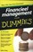 Financieel management voor Dummie, John A. Tracy - Paperback - 9789043025645