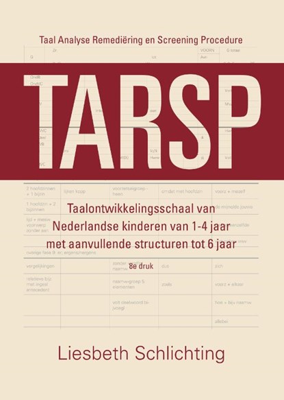 TARSP - Taal Analyse Remediëring en Screening Procedure, Liesbeth Schlichting - Paperback - 9789043035613