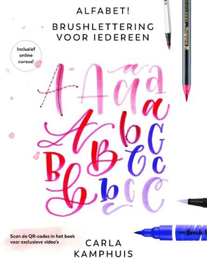 Alfabet! Brushlettering voor iedereen, Carla Kamphuis - Ebook - 9789043922241