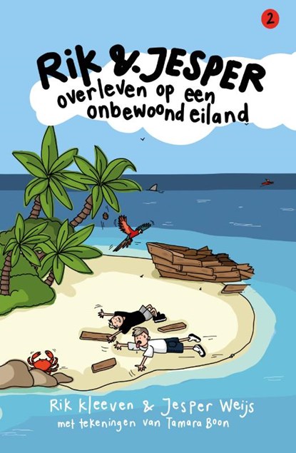 Rik en Jesper overleven op een onbewoond eiland, Rik Kleeven ; Jesper Weijs - Gebonden - 9789043932042