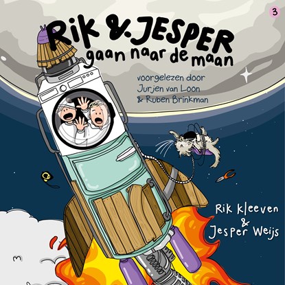 Rik en Jesper gaan naar de maan, Rik Kleeven ; Jesper Weijs - Luisterboek MP3 - 9789043936866