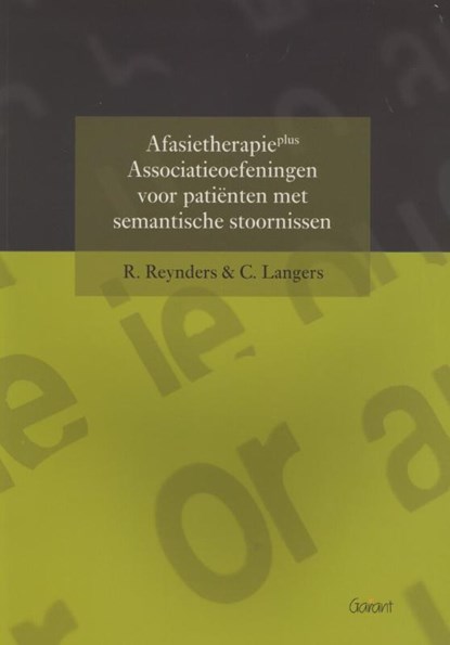 Afasietherapie plus, Renée Reynders ; Crien Langers - Paperback - 9789044123302