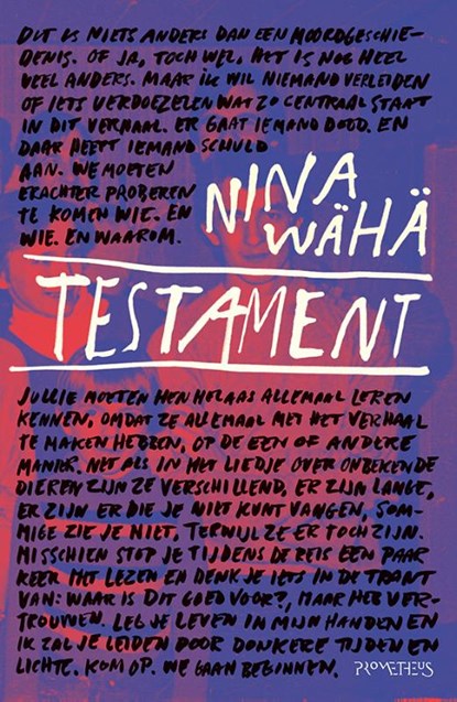 Testament, Nina Wähä - Paperback - 9789044642889