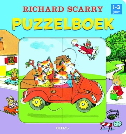 Puzzelboek, Richard Scarry - Gebonden - 9789044733204