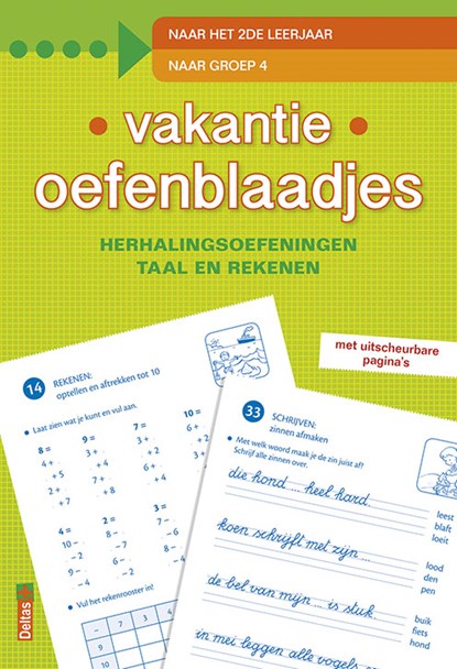 Vakantie oefenblaadjes "naar groep 4",  - Paperback - 9789044736854